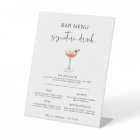 ADELLA Modern Cocktail Signature Drink Bar Menu