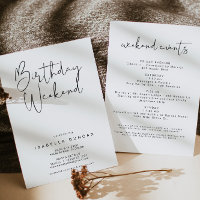 ADELLA Modern Minimal Birthday Weekend Itinerary