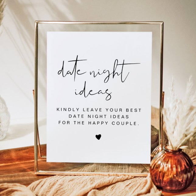 ADELLA Modern Minimalist Date Night Card Template Poster (Creator Uploaded)