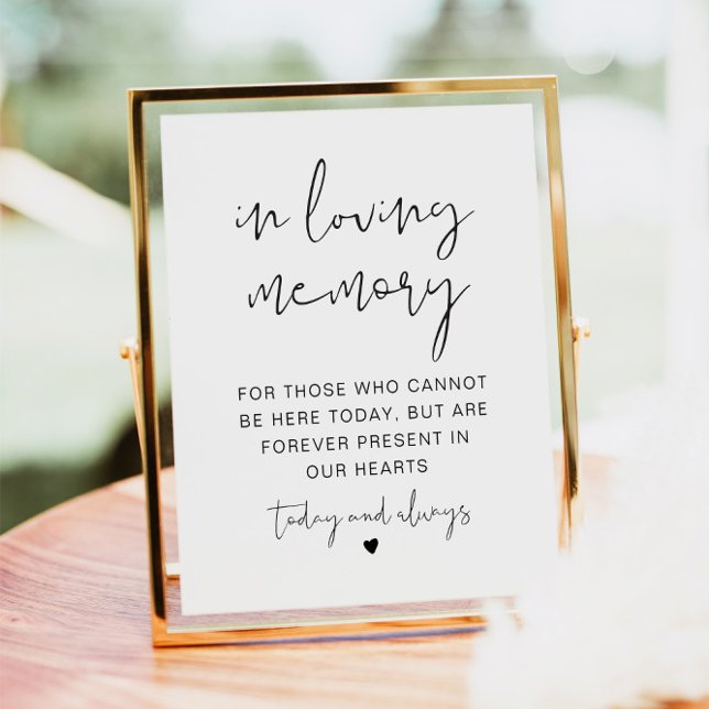 ADELLA Modern Minimalist In Loving Memory Sign (Creator Uploaded)