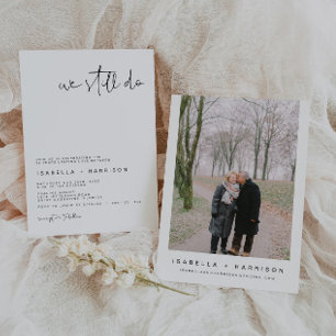 ADELLA Modern Minimalist Vow Renewal  Invitation