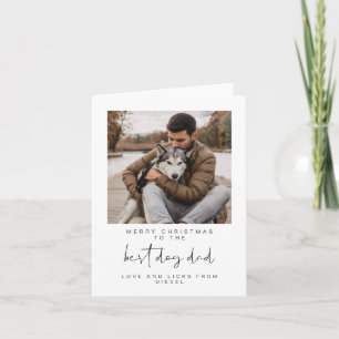ADELLA Modern Photo Best Dog Dad Christmas Holiday
