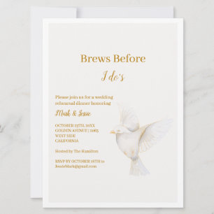 ADELLE Simple Dusk Blue Couple Wedding Invitation