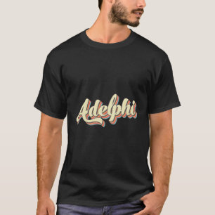 Adelphi Baseball Font T-Shirt
