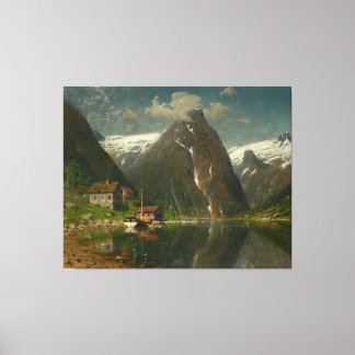Adelsteen Normann Munken Gard i Esefjorden Canvas Print