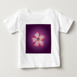 Adenium Pink Flower Flora Gradient Violet Baby T-Shirt
