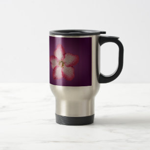 Adenium Pink Flower Flora Gradient Violet Travel Mug