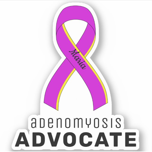Adenomyosis Advocate Vinyl Sticker (Front)