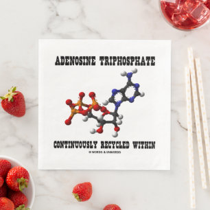 Adenosine Triphosphate Continuously Recycled ATP Napkin