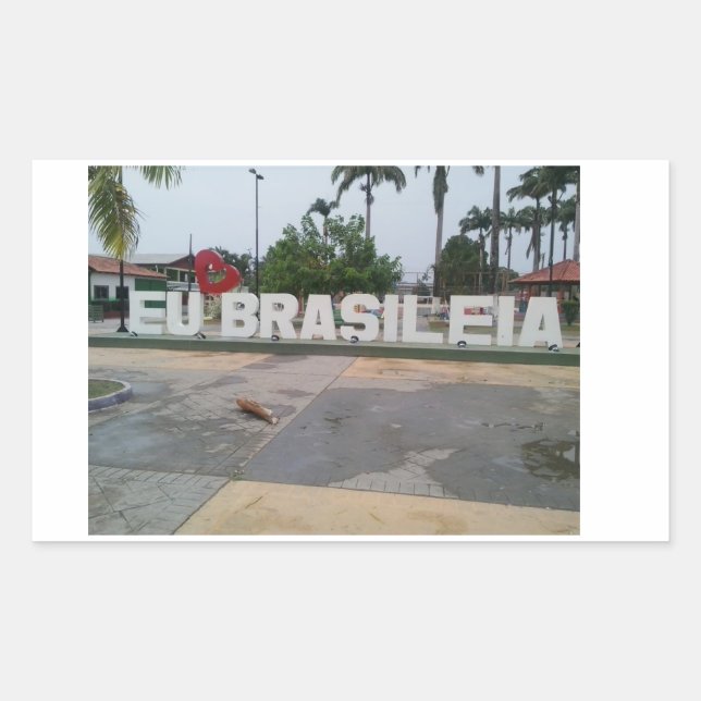 adesivo Brasileia Rectangular Sticker (Front)