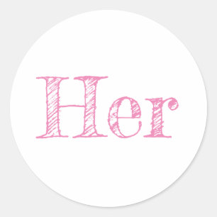 Adesivo Her Classic Round Sticker