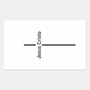 Adesivo Jesus Cristo Rectangular Sticker