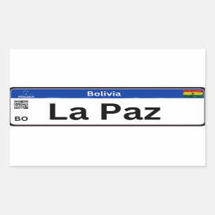 Adesivo La Paz Mercosur Rectangular Sticker