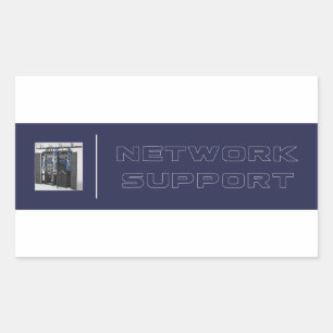 Adesivo Network Support Rectangular Sticker