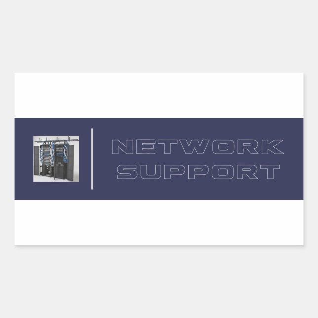 Adesivo Network Support Rectangular Sticker (Front)