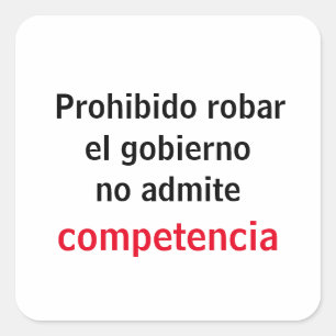 Adesivo no robar square sticker