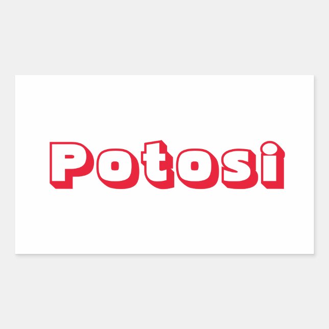 Adesivo Potosi Rectangular Sticker (Front)