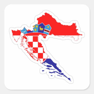 Adesivo recuerdo de Croacia Square Sticker