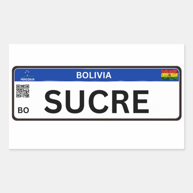 Adesivo Sucre Mercosur Rectangular Sticker (Front)