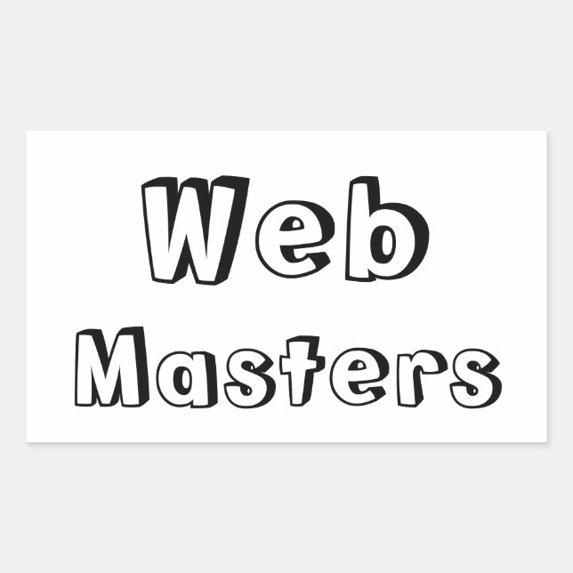Adesivo WebMasters Rectangular Sticker (Front)