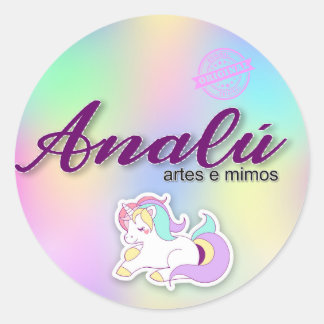 Adesivos personalizados classic round sticker