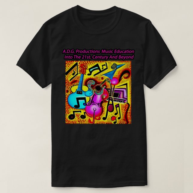 ADG Productions merchandise funky musical groove T-Shirt (Design Front)