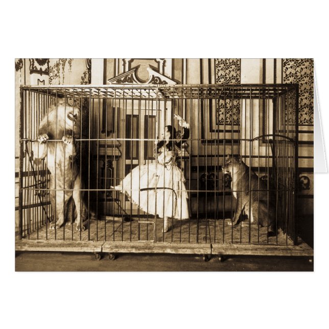 Adgie and Her Trained Lions1897 (Front Horizontal)