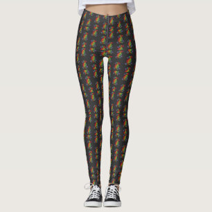 ADHD as F*ck Rainbow Brain Leggings