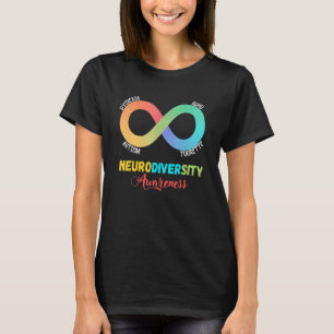 Adhd Autism Dyslexia Tourette Neurodiversity Aware T-Shirt