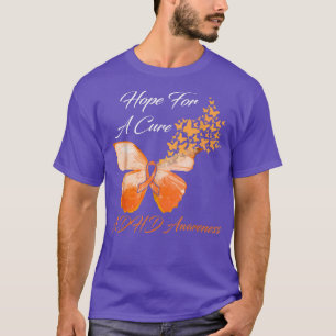 ADHD Awareness Hope For A Cure Butterfly T-Shirt
