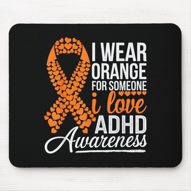 Adhd Awareness Month Adhd Embrace Neurodiversity Mouse Mat (Front)