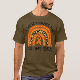 ADHD Awareness Month I Wear Orange For ADHD Rainbo T-Shirt