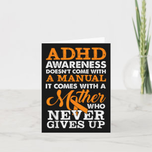 Adhd Awareness Never Give Up Card