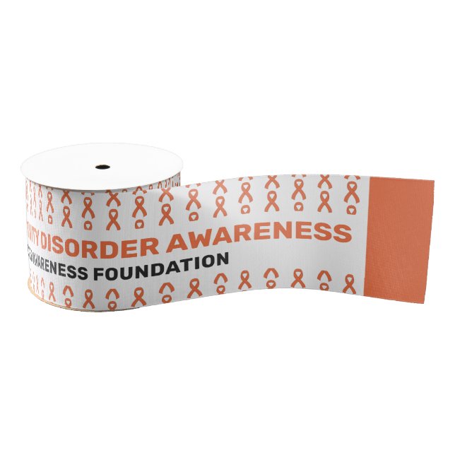 ADHD Awareness Pattern Ribbon Grosgrain Ribbon (Spool)