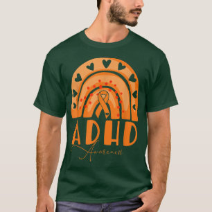 ADHD Awareness Rainbow Ribbon for Men Woman kids T-Shirt