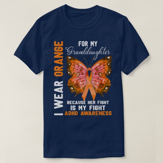 ADHD Awareness Shirt For Women Grandma - Funny ADH (Design Front)