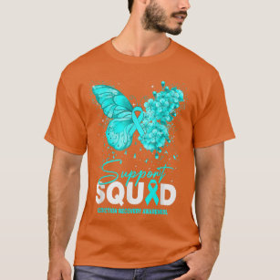 ADHD Awareness Support Squad Butterfly  T-Shirt