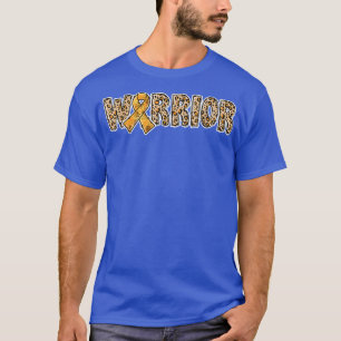 ADHD Awareness Warrior Orange Ribbon Leopard Print T-Shirt