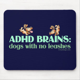 ADHD BRAINS MOUSE MAT