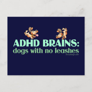 ADHD BRAINS POSTCARD