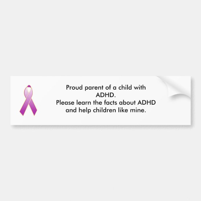 ADHD Bumper Sticker (Front)