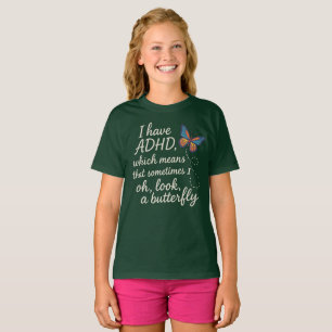 ADHD Butterfly Brain – Funny Chaos Quote Shirt