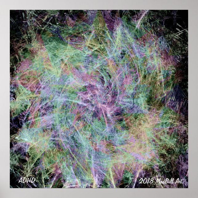 ADHD by MadBill Art Poster (Front)