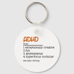 ADHD Definition Neurodiversity Awareness  Key Ring