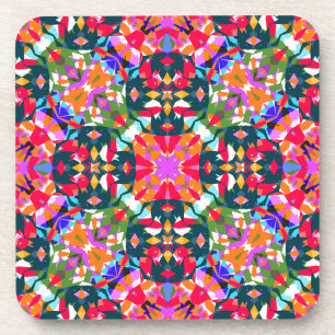 ADHD Dopamine Boost Positivity Pattern Colourful Coaster