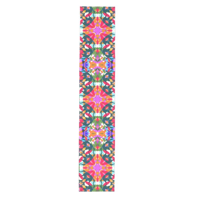 ADHD Dopamine Boost Positivity Pattern Colourful Medium Table Runner (Front)
