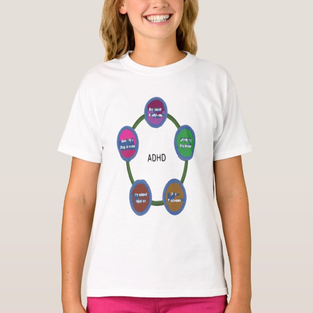 ADHD Facts Merch T-Shirt (Front)