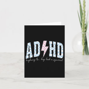 Adhd Funny Mental Health Overstimulated Awareness Card