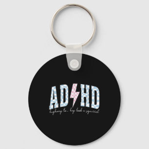 Adhd Funny Mental Health Overstimulated Awareness Key Ring