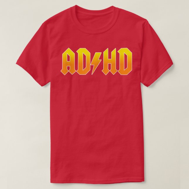 ADHD Funny Rocker  T-Shirt (Design Front)